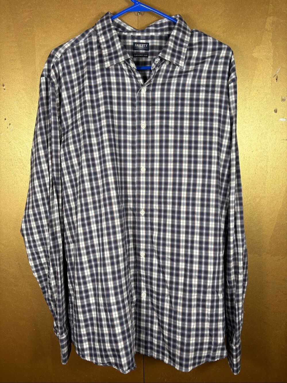 Faherty Mens movement performance button down shirt size XXL